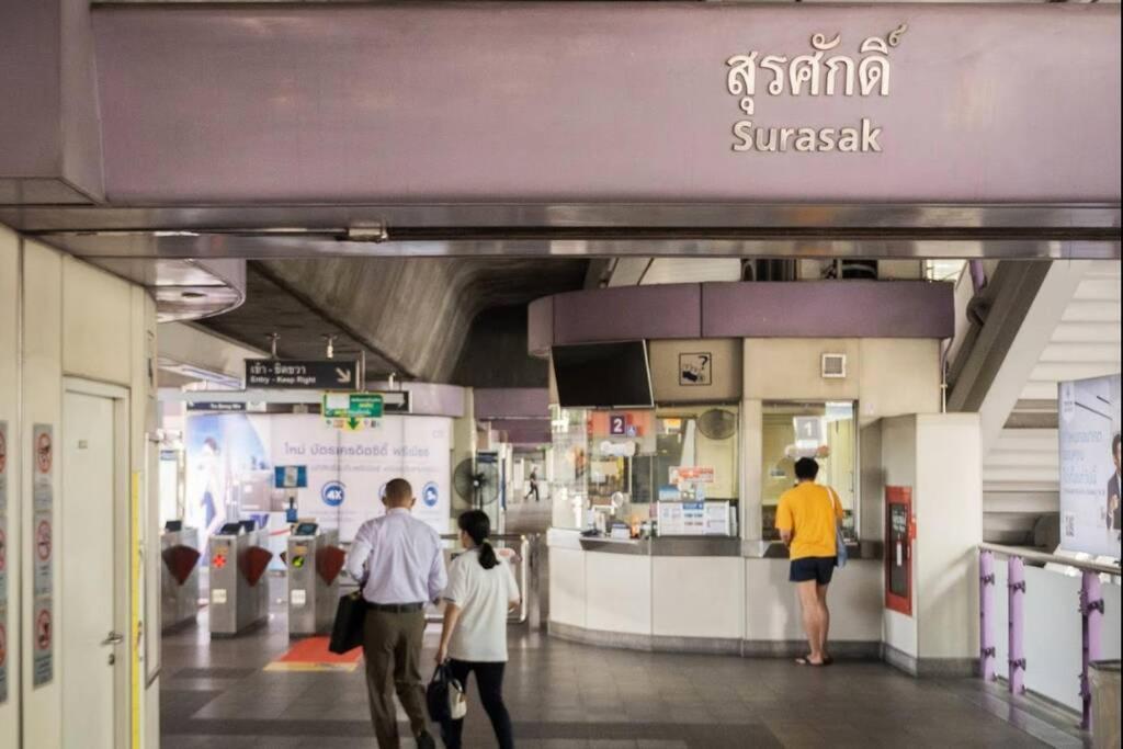 Estúdio Apartamento de 45m2 com 1 banheiro privativo em Silom Banguecoque Exterior foto